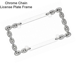 Chrome Chain License Plate Frame