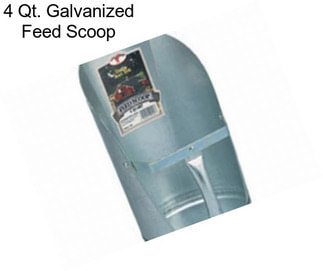 4 Qt. Galvanized Feed Scoop