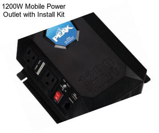 1200W Mobile Power Outlet with Install Kit