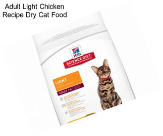 Adult Light Chicken Recipe Dry Cat Food