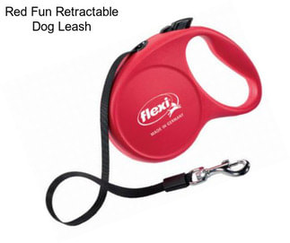 Red Fun Retractable Dog Leash