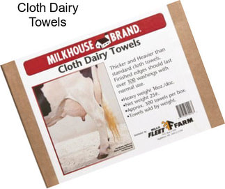Cloth Dairy Towels
