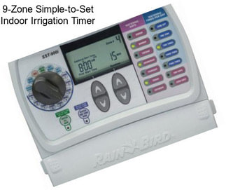 9-Zone Simple-to-Set Indoor Irrigation Timer