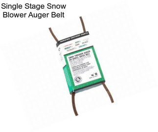 Single Stage Snow Blower Auger Belt