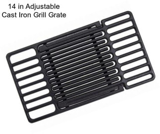 14 in Adjustable Cast Iron Grill Grate