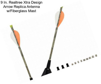 9 In. Realtree Xtra Design Arrow Replica Antenna w/Fiberglass Mast