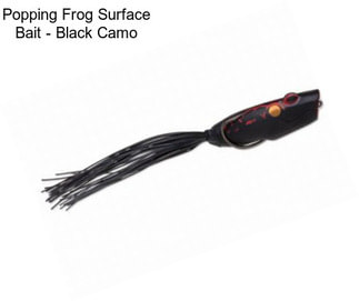 Popping Frog Surface Bait - Black Camo