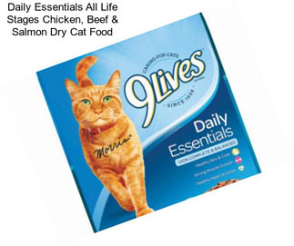 Daily Essentials All Life Stages Chicken, Beef & Salmon Dry Cat Food