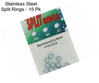 Stainless Steel Split Rings - 15 Pk