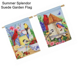 Summer Splendor Suede Garden Flag