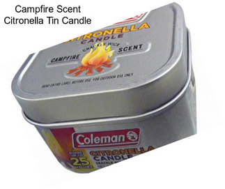 Campfire Scent Citronella Tin Candle