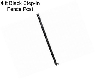 4 ft Black Step-In Fence Post