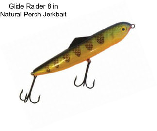 Glide Raider 8 in Natural Perch Jerkbait