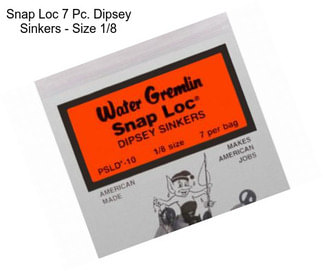 Snap Loc 7 Pc. Dipsey Sinkers - Size 1/8