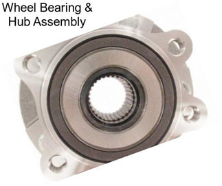 Wheel Bearing & Hub Assembly