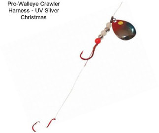 Pro-Walleye Crawler Harness - UV Silver Christmas