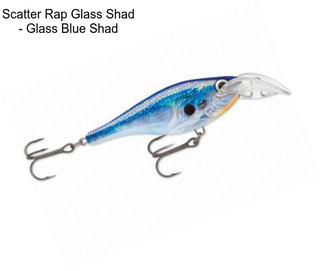 Scatter Rap Glass Shad - Glass Blue Shad