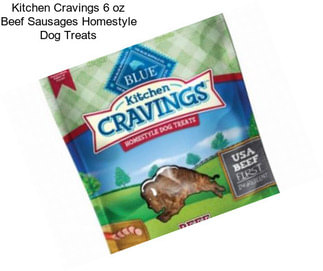 Kitchen Cravings 6 oz Beef Sausages Homestyle Dog Treats