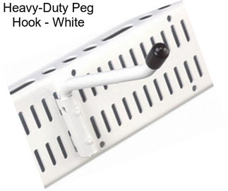 Heavy-Duty Peg Hook - White