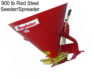900 lb Red Steel Seeder/Spreader