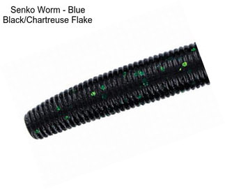 Senko Worm - Blue Black/Chartreuse Flake
