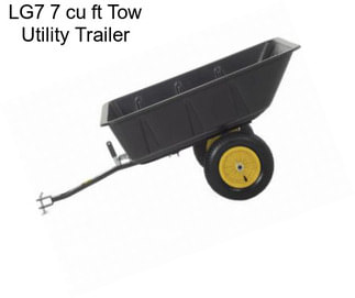 LG7 7 cu ft Tow Utility Trailer