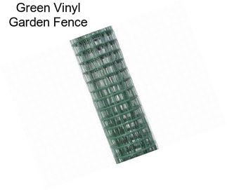 Green Vinyl Garden Fence