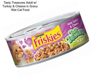 Tasty Treasures Adult w/ Turkey & Cheese in Gravy Wet Cat Food