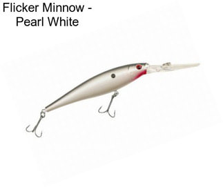 Flicker Minnow - Pearl White