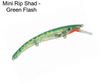 Mini Rip Shad - Green Flash