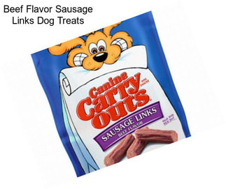 Beef Flavor Sausage Links Dog Treats