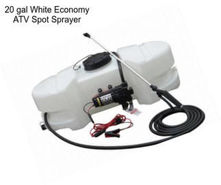 20 gal White Economy ATV Spot Sprayer