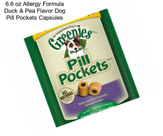 6.6 oz Allergy Formula Duck & Pea Flavor Dog Pill Pockets Capsules