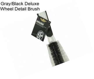 Gray/Black Deluxe Wheel Detail Brush