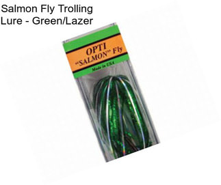 Salmon Fly Trolling Lure - Green/Lazer