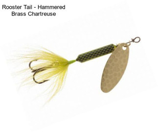 Rooster Tail - Hammered Brass Chartreuse