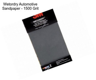 Wetordry Automotive Sandpaper - 1500 Grit