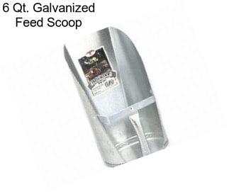 6 Qt. Galvanized Feed Scoop