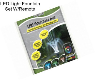 LED Light Fountain Set W/Remote