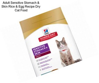 Adult Sensitive Stomach & Skin Rice & Egg Recipe Dry Cat Food