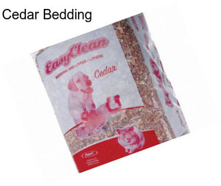 Cedar Bedding