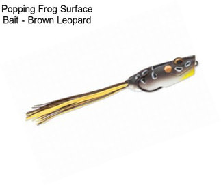 Popping Frog Surface Bait - Brown Leopard