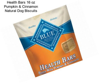Health Bars 16 oz Pumpkin & Cinnamon Natural Dog Biscuits
