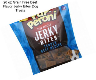 20 oz Grain Free Beef Flavor Jerky Bites Dog Treats