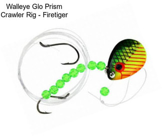 Walleye Glo Prism Crawler Rig - Firetiger