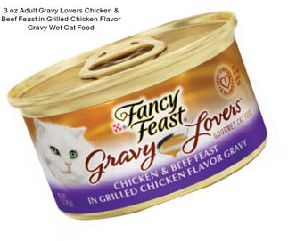 3 oz Adult Gravy Lovers Chicken & Beef Feast in Grilled Chicken Flavor Gravy Wet Cat Food