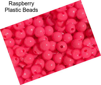 Raspberry Plastic Beads