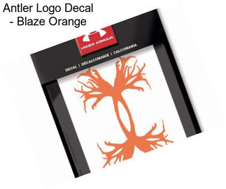 Antler Logo Decal - Blaze Orange