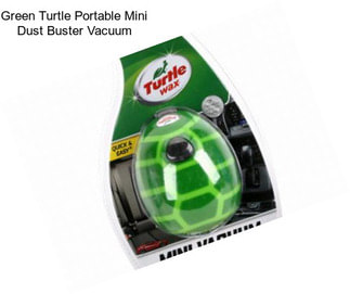 Green Turtle Portable Mini Dust Buster Vacuum