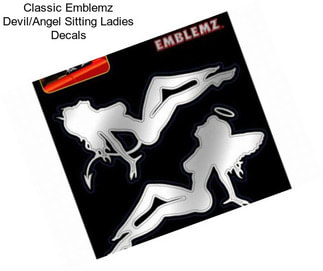 Classic Emblemz Devil/Angel Sitting Ladies Decals